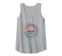 Dotting Outside The Lines: Colorful Creative Expression Tank Top, Women, Heather Grey, L