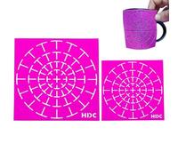 Dotting Stencil, 2 Pack Reusable Dot Painting Tool, Creative Stippling Tool, Crafts Drawing Templates for Wood, Wall, Fabric, Furniture, Metal, Canvas, Rock