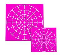 Dotting Stencils - Precision Dot Painting Template Set, 2 Pieces Art Design Tool | High Precision Pattern Guide for Fabric Decoration, Furniture Upcycling, Metalwork, Canvas Artwork, Rockde