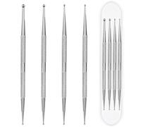 Dotting Tools,4 Pcs Professional Ball End Nail Art Tools Nail Art Brushes Nail Design Tools Stailess Steel Dotting Pen Tool Nail Art Kit Rhinestone Picker Tool Pottery Tools Polymer Clay Tools