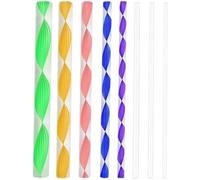 Dotting Tools for Painting, 8Pcs Acrylic Dowel Rods Colorful Cylinder Rods Clear Round Sticks Assorted, Size Rods Mandala Dotting Tools for Painting Pottery,Dot Painting