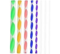 Dotting Tools for Painting, 8Pcs Acrylic Dowel Rods Colorful Cylinder Rods Clear Round Sticks Assorted, Size Rods Mandala Dotting Tools for Painting Pottery,Dot Painting