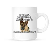 DottsMusic I was Normal Until I Got My German Shepherd - 11 Oz White Ceramic Mug