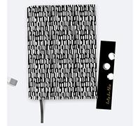 Dotty about Paper A5 Chunky Linen Covered Notebook With Bookmark And Ribbon160 x 215 mm (28 mm thick) 192 sheets - Got to Dash - Perfect for Office Work, School, Diary, Gifting