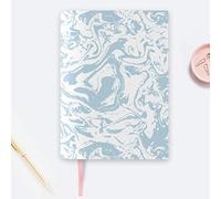 Dotty about Paper A5 Chunky Linen Covered Notebook with Ribbon 160 x 215 mm (28 mm Thick) 192 Sheets - Sweet Sherbet Dreams - Perfect for Office Work, School, Diary, Gifting