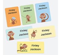 Dotty About Paper Cheeky Monkeys - Pack of 43 Name Labels