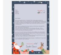 Dotty about Paper Delivering Presents - Personalised Official Letter from Santa Claus. Perfect for Young Children, Boys, Girls, Grandchildren, Magical. Comes with Envelope