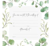 Dotty about Paper Eucalyptus Foliage - Wedding Invitation - Pack of 10 (15 0020)