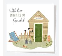 Dotty about Paper - Father's Day Card - Garden Shed - Grandad. Gardening, Hobby, Tools, Beautiful Design Premium Greetings Card. Envelope Included. (3978)