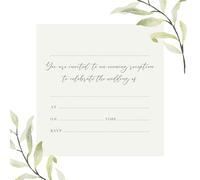 Dotty about Paper Olive Branch - Evening Invitation - Pack of 10 (16 0024)