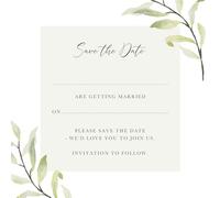 Dotty about Paper Olive Branch - Save the Date - Pack of 10 (12 0018)