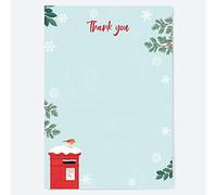 Dotty About Paper Postbox & Robin - Special Delivery Christmas Thank You Notelet - Pack of 20 (28 0026)