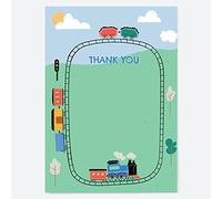 Dotty about Paper Ready to Write Kids Thank You Cards - Train Track - Pack of 10