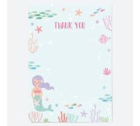 Dotty about Paper Ready to Write Kids Thank You Postcards - Mermaid Under The Sea - Pack of 10 (25 0067)