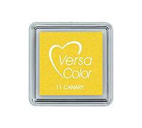 Dotty about Paper Small Fingerprint Ink Pad - 28 Colours Avaliable (Canary). Perfect for Arts & Crafts, Non-Toxic, DIY, Crafting, Kids, Art Projects. Variety of Colours.