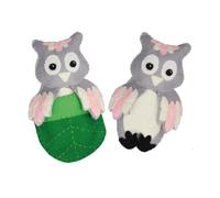 Dotty Design Knitty Critters - Bedtime Buddies - Oakley Owl| Beginner-Friendly Crochet Craft Kit with Recycled Yarn