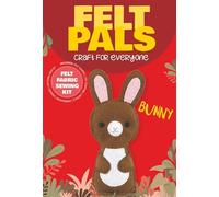 Dotty Design Knitty Critters - Felt Pals - Bunny| Beginner-Friendly Crochet Craft Kit with Recycled Yarn