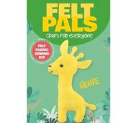 Dotty Design Knitty Critters - Felt Pals - Giraffe| Beginner-Friendly Crochet Craft Kit with Recycled Yarn