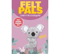 Dotty Design Knitty Critters - Felt Pals - Koala| Beginner-Friendly Crochet Craft Kit with Recycled Yarn