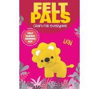 Dotty Design Knitty Critters - Felt Pals - Lion| Beginner-Friendly Crochet Craft Kit with Recycled Yarn