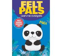 Dotty Design Knitty Critters - Felt Pals - Panda| Beginner-Friendly Crochet Craft Kit with Recycled Yarn