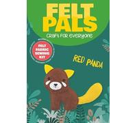 Dotty Design Knitty Critters - Felt Pals - Red Panda| Beginner-Friendly Crochet Craft Kit with Recycled Yarn