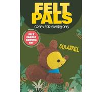 Dotty Design Knitty Critters - Felt Pals - Squirrel| Beginner-Friendly Crochet Craft Kit with Recycled Yarn