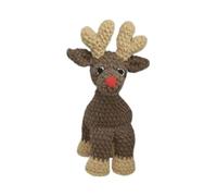 Dotty Design Knitty Critters - Knitty Critters Make Christmas - Holly Reindeer| Beginner-Friendly Crochet Craft Kit with Recycled Yarn