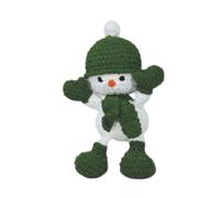 Dotty Design Knitty Critters - Knitty Critters Make Christmas - Jolly Green Snowman| Beginner-Friendly Crochet Craft Kit with Recycled Yarn