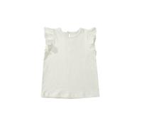 Dotty Dungarees Edie Frill Sleeve Top in White | Size: 7-8 Years Dotty Dungarees White 7-8 Years