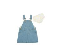 Dotty Dungarees Girl's Pale Denim Unicorn Dress in Pale Blue | Size: 12-18 m Dotty Dungarees Pale Blue 12-18 m