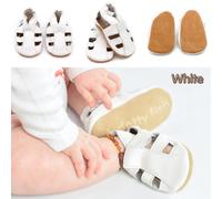 Dotty Fish Soft Leather Baby Shoes Toddler Sandals Boys/Girls 0-6 mths - 2-3 yrs