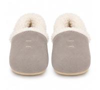 Dotty Fish Suede Baby & Kids Slippers - Barefoot, Fleece Lined, Non-Slip | Soft suede, Fleece lined, Barefoot, Soft soles, Elasticated ankles