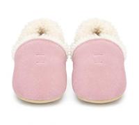 Dotty Fish Suede Baby & Kids Slippers - Barefoot, Fleece Lined, Non-Slip | Soft suede, Fleece lined, Barefoot, Soft soles, Elasticated ankles