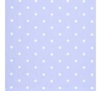 Dotty Powder Blue Polka Dot PVC Wipeclean Oilcloth Tablecloth Round - 130cm (51") Diameter