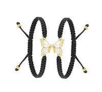 DOTUIARG 2 Pack Butterfly Cremation Bracelet for Ashes Braided Rope Adjustable Wristband Bangle Keepsake Memorial Jewelry for Women Girl