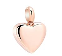 DOTUIARG 316L Stainless Steel Blank Small Heart Cremation Urn Necklace for Ashes Pendant Keepsake