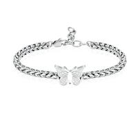 DOTUIARG Butterfly Cremation Bracelet for Ashes Adjustable Link Chain Bangle Memorial Urn Jewelry Loved Ones Keepsake Gift for Women Girl