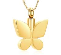 DOTUIARG Butterfly Cremation Jewelry for Ashes for Women Keepsake Memorial Loved One Urn Locket for Human Dog/Cat Ashes