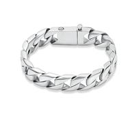 DOTUIARG Cremation Bracelet for Ashes Stainless Steel Link Chain Memorial Human Pets Urn Bangle Men's Charm Jewelry