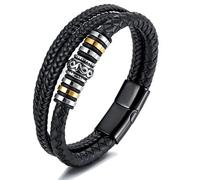 DOTUIARG Cremation Jewelry Braided Urn Bracelet for Ashes for Men Boys Mens Handmade Braided Rope Double-Row Urn Bracelet