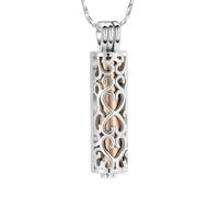 DOTUIARG Cremation Jewelry Cylinder Urn Necklace for Ashes for Women Men Keepsake Memorial Human Pet Ashes Holder