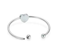 DOTUIARG Cremation Jewelry for Ashes - Heart Pendant Memorial Urn Bracelet Bangle Ashes Holder Stainless Steel Keepsake Jewelry