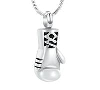 DOTUIARG Cremation Jewelry Glove Urn Necklaces for Ashes Stainless Steel Ashes Pendant for Women Men Memorial Ash Keepsake Jewelry