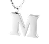 DOTUIARG Cremation Jewelry Letter A~Z Urn Necklace for Ashes Holder Keepsake Memorial Loved One