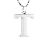 DOTUIARG Cremation Jewelry Letter A~Z Urn Necklace for Ashes Holder Keepsake Memorial Loved One