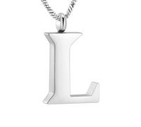 DOTUIARG Cremation Jewelry Letter A~Z Urn Necklace for Ashes Holder Keepsake Memorial Loved One