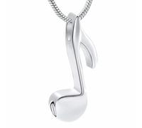 DOTUIARG Cremation Jewelry Music Note Urn Necklaces for Ashes for Women/Men Stainless Steel Keepsake Memorial Urn Locket for Ashes
