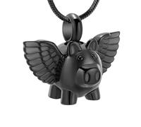 DOTUIARG Cremation Jewelry Urn Necklace for Ashes, Memorial Pendant Made of Stainless Steel, Keepsakes Locket