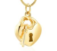DOTUIARG Cremation Jewelry Urn Necklaces for Ashes Stainless Steel Key with My Heart Pendant Memorial Ash Holder Keepsake Gift